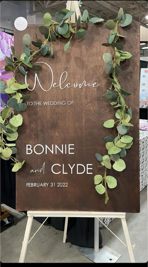 Welcome to the Wedding of... Sign