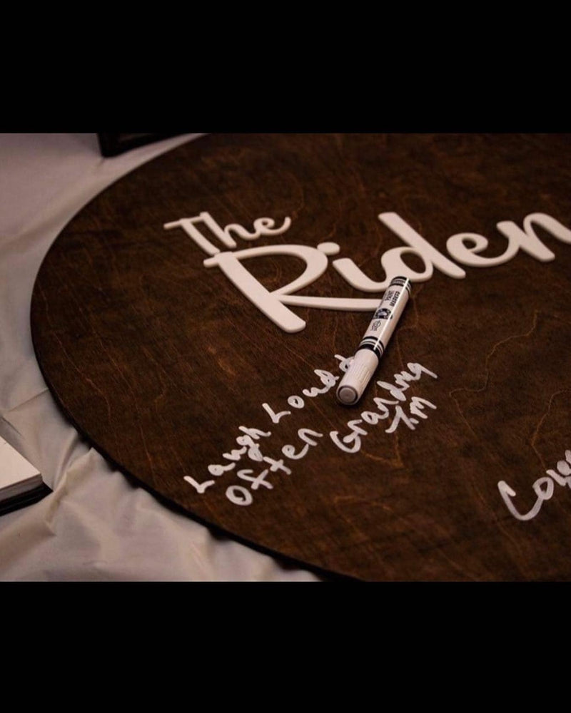 Wooden Guest Book The Rusty Koop